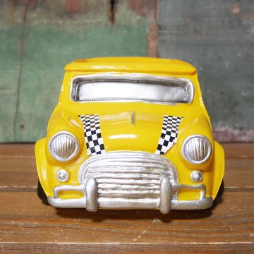 グリーンポット Bang Bang Car イエロータクシー フラワーポット Pot truck ガーデニング プランター 35209の画像