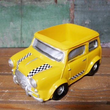グリーンポット Bang Bang Car イエロータクシー フラワーポット Pot truck ガーデニング プランター 35209の画像