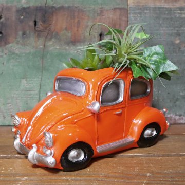 グリーンポット Bang Bang Car オレンジカー  フラワーポット Pot truck ガーデニング プランター 35210の画像