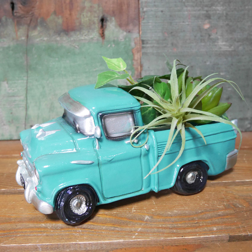 グリーンポット Bang Bang Car  ピックアップトラック  フラワーポット Pot truck ガーデニング プランター 35211の画像