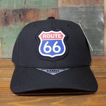 ルート66 キャップ  HYDRO PERFORATE（ハイドロ・パーフォレート） ROUTE66 ブラック 帽子  アメカジ　アメリカン雑貨の画像