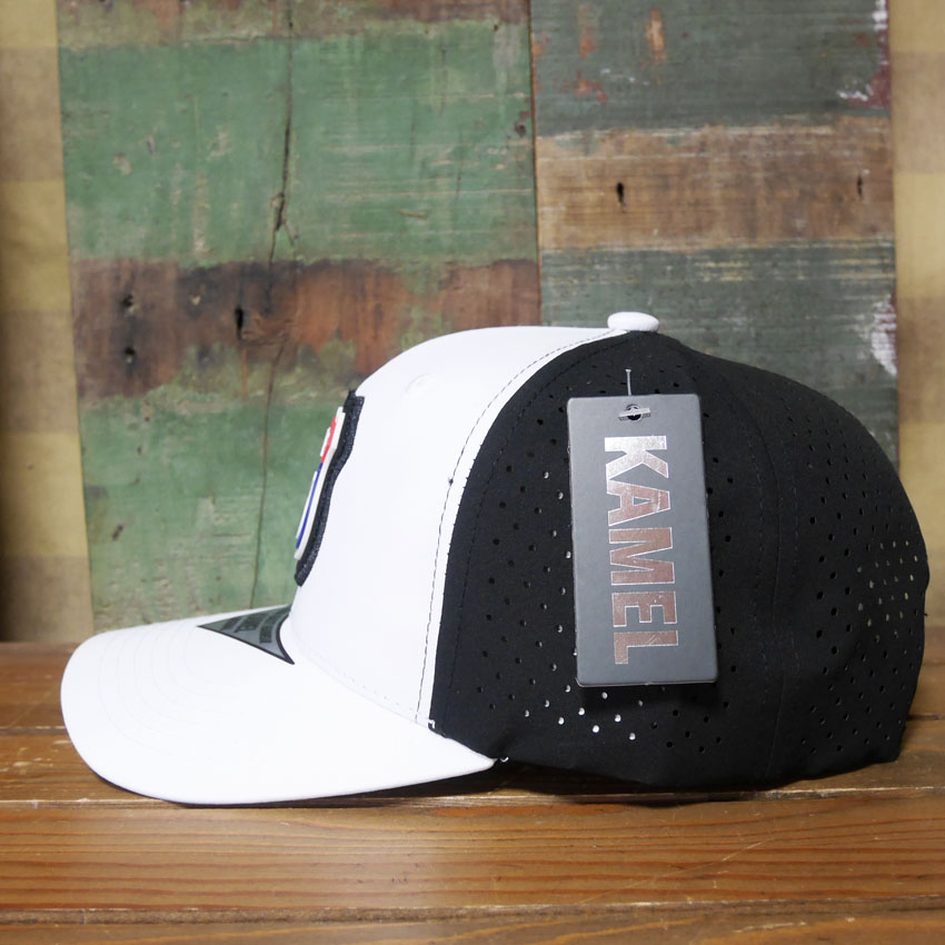 ルート66 キャップ  HYDRO PERFORATE（ハイドロ・パーフォレート） ROUTE66 ホワイト/ブラック 帽子  アメカジ　アメリカン雑貨の画像