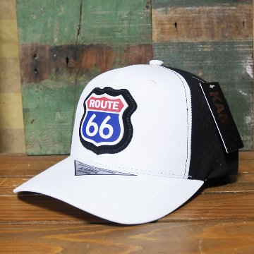ルート66 キャップ  HYDRO PERFORATE（ハイドロ・パーフォレート） ROUTE66 ホワイト/ブラック 帽子  アメカジ　アメリカン雑貨の画像