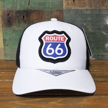 ルート66 キャップ  HYDRO PERFORATE（ハイドロ・パーフォレート） ROUTE66 ホワイト/ブラック 帽子  アメカジ　アメリカン雑貨の画像