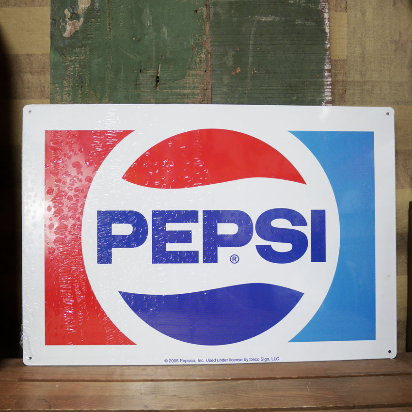 アメリカンメタルサイン ペプシコーラ ブリキ看板 PEPSI  サイン看板 アメリカン雑貨の画像