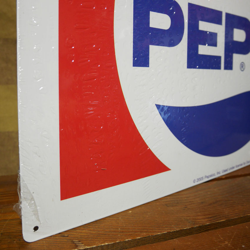アメリカンメタルサイン ペプシコーラ ブリキ看板 PEPSI  サイン看板 アメリカン雑貨の画像