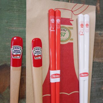HEINZ ハインツ ペア箸＆スプーンセット カトラリー 食器 アメリカン雑貨の画像