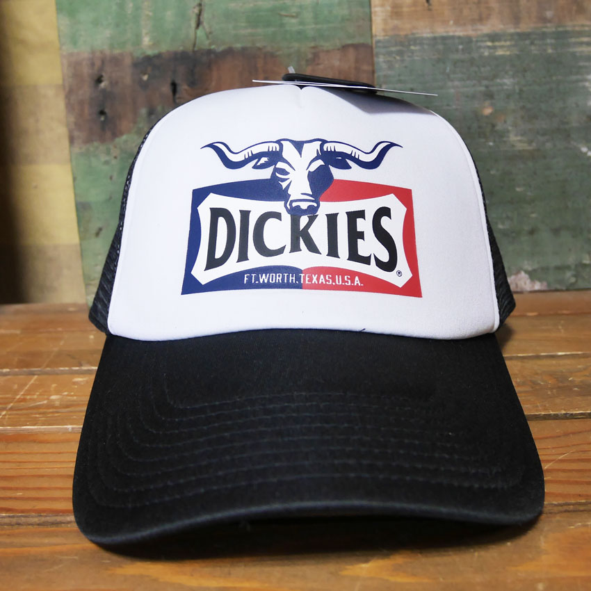 Dickies ディッキーズ DK EX COW MOTIF MESH CAP ホワイト/ブラック 帽子  アメカジ　アメリカン雑貨の画像