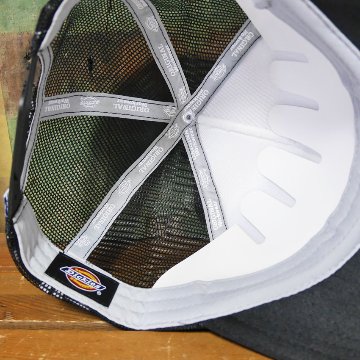 Dickies ディッキーズ DK EX COW MOTIF MESH CAP ホワイト/ブラック 帽子  アメカジ　アメリカン雑貨の画像