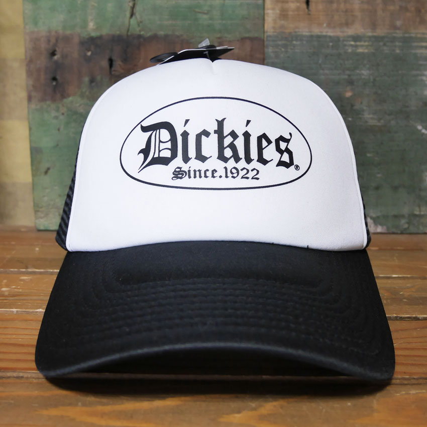 Dickies ディッキーズ DK EX CANTERBURY MOTIF MESH CAP ホワイト/ブラック 帽子  アメカジ　アメリカン雑貨の画像