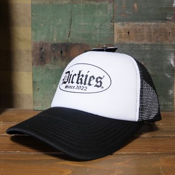 Dickies ディッキーズ DK EX CANTERBURY MOTIF MESH CAP ホワイト/ブラック 帽子  アメカジ　アメリカン雑貨の画像