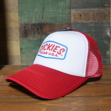 Dickies ディッキーズ DK EX  PATCH MOTIF MESH CAP レッド帽子  アメカジ　アメリカン雑貨の画像