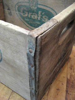 ユーズド ウッドケース　ウッドクレート　木箱 インテリア雑貨 レトロ雑貨画像