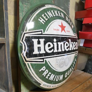 ハイネケン ドームメタルサイン Heineken インテリア ドーム型 ブリキ看板　アメリカン雑貨の画像