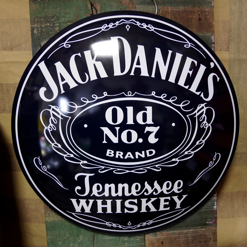 ジャックダニエル ドームサイン Jack Daniel's インテリア ドーム型 ブリキ看板　アメリカン雑貨の画像