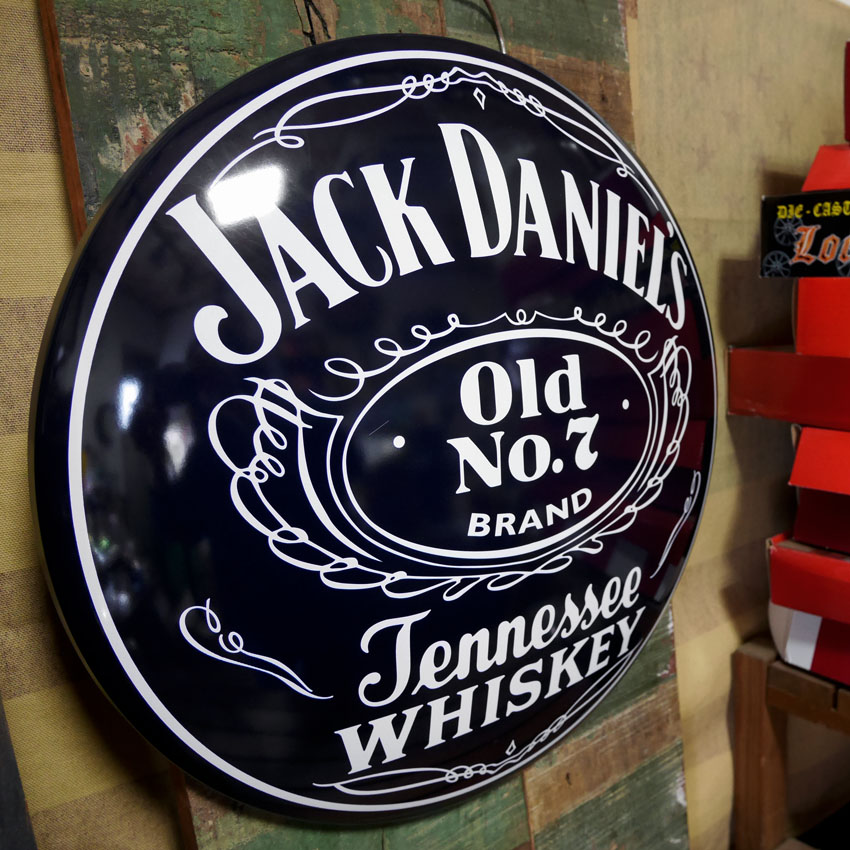 ジャックダニエル ドームサイン Jack Daniel's インテリア ドーム型 ブリキ看板　アメリカン雑貨の画像