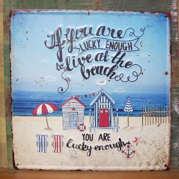 アンティークエンボスプレート ブリキ看板 カリフォルニア ハワイアン アメリカンインテリアの画像