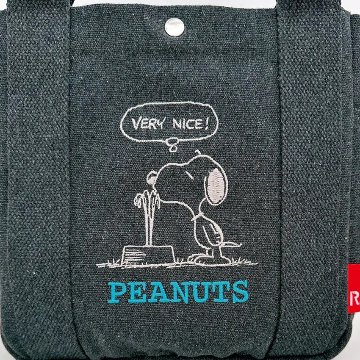 スヌーピー トート ＩＰ デリ PENUTS リサイクルコットン エコバッグ 手提げカバンアメリカン雑貨の画像