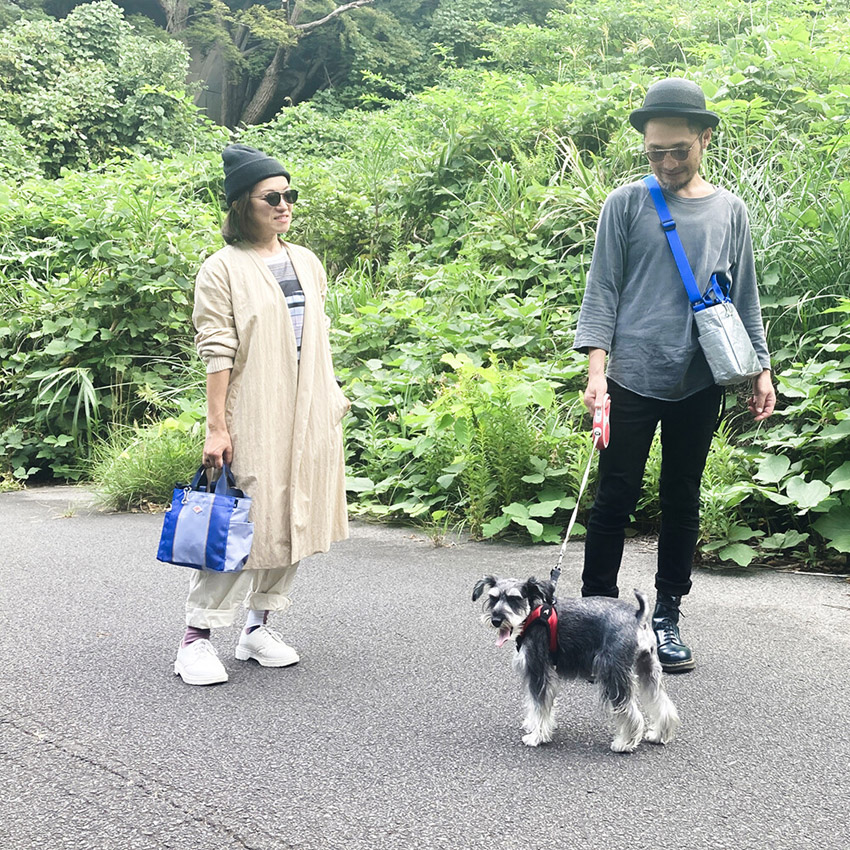 トートバッグ SN スクエア DOG BUDDY 手提げカバン バディ お散歩 トートアメリカン雑貨の画像