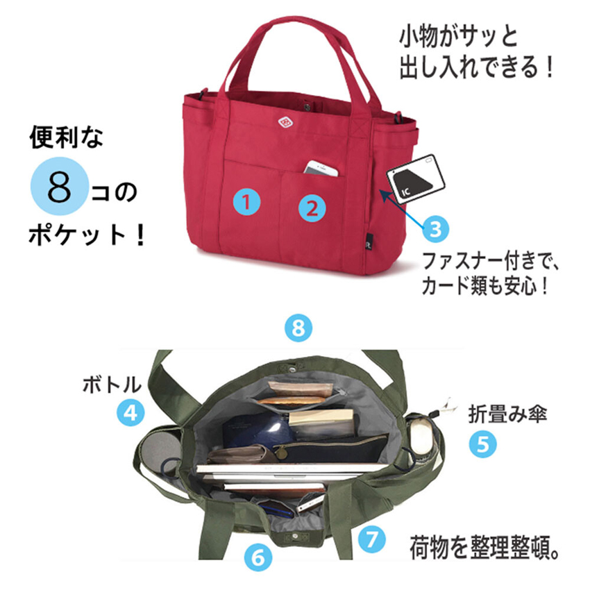 ROOTOTEトートバッグ ＳＮ ミディアム ポケッツ アメリカン雑貨の画像