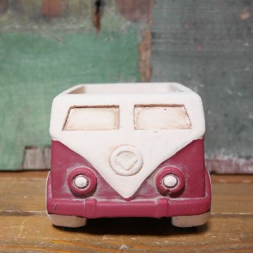 クラシックカーポット バス ガーデニング プランター CLASIC CAR MINI 鉢 グリーンポット ガーデニング雑貨の画像