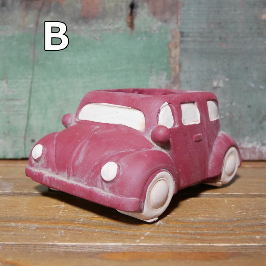 クラシックカーポット ミニ ビートル ガーデニング プランター CLASIC CAR MINI 鉢 グリーンポット ガーデニング雑貨の画像
