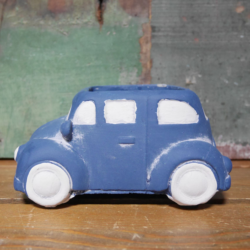 クラシックカーポット ミニ ビートル ガーデニング プランター CLASIC CAR MINI 鉢 グリーンポット ガーデニング雑貨の画像