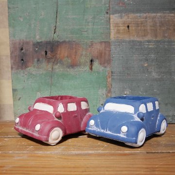 クラシックカーポット ミニ ビートル ガーデニング プランター CLASIC CAR MINI 鉢 グリーンポット ガーデニング雑貨の画像