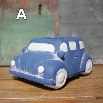 クラシックカーポット ミニ ビートル ガーデニング プランター CLASIC CAR MINI 鉢 グリーンポット ガーデニング雑貨の画像
