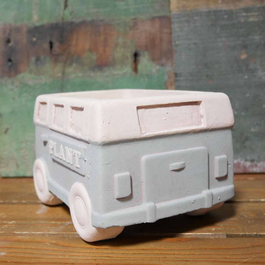 クラシックカーポット バス Lサイズ ガーデニング プランター CLASIC CAR 鉢 グリーンポット ガーデニング雑貨の画像