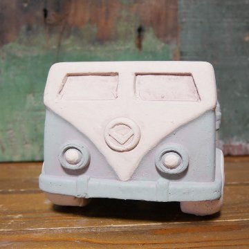 クラシックカーポット バス Lサイズ ガーデニング プランター CLASIC CAR 鉢 グリーンポット ガーデニング雑貨の画像
