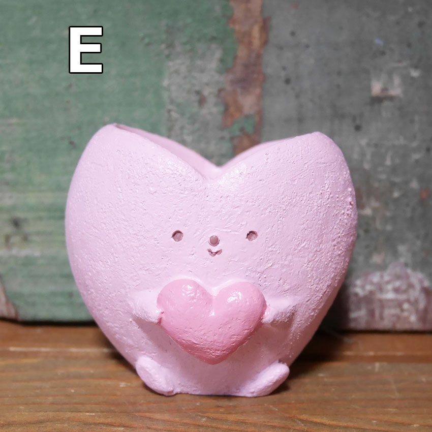 ハート ポット LITTLE RESIN POT リトルレジンポット グリーンポット ガーデニング雑貨の画像
