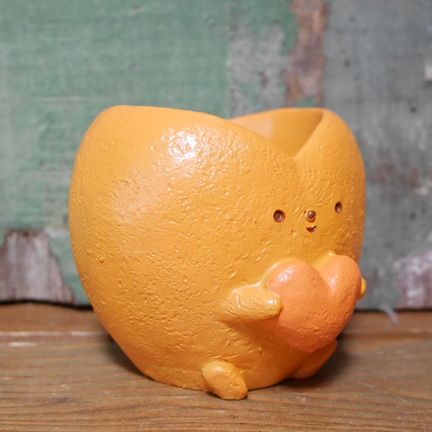 ハート ポット LITTLE RESIN POT リトルレジンポット グリーンポット ガーデニング雑貨の画像