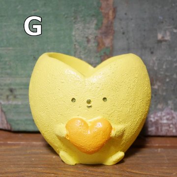 ハート ポット LITTLE RESIN POT リトルレジンポット グリーンポット ガーデニング雑貨の画像