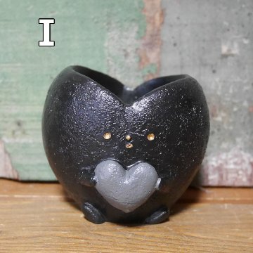 ハート ポット LITTLE RESIN POT リトルレジンポット グリーンポット ガーデニング雑貨の画像