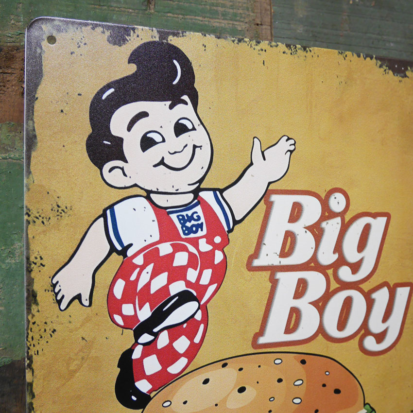 Big Boy アメリカン サインボード A4 インテリア ビッグボーイ ビンテージ  メタルプレート  アメリカン雑貨の画像