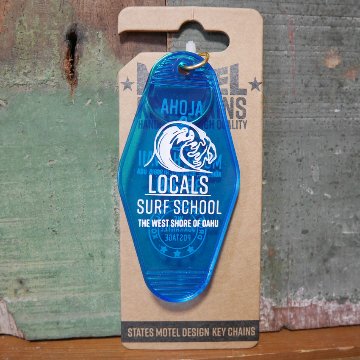 モーテル キーホルダークリア ハワイ MOTEL KEY CHAIN HAWAI アメリカン雑貨　の画像