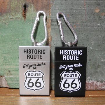 タバコ箱型 携帯灰皿 キーホルダー 灰皿 ルート66 ROUTE66　灰皿の画像