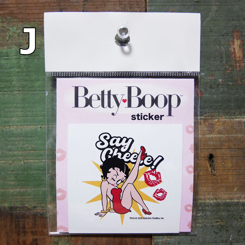 BETTY BOOP Sticker ステッカー ベティブープ シール ステッカー ベティちゃん　アメリカン雑貨の画像
