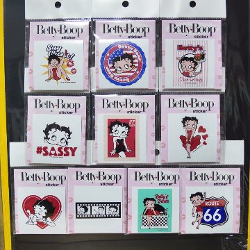BETTY BOOP Sticker ステッカー ベティブープ シール ステッカー ベティちゃん　アメリカン雑貨の画像