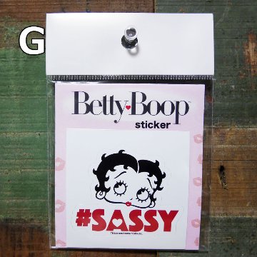 BETTY BOOP Sticker ステッカー ベティブープ シール ステッカー ベティちゃん　アメリカン雑貨の画像