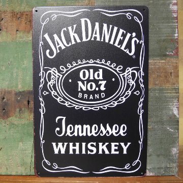 ジャックダニエルビンテージ レトロ インテリア サインボード JACK DANIEL'S ブリキ看板アメリカン雑貨の画像