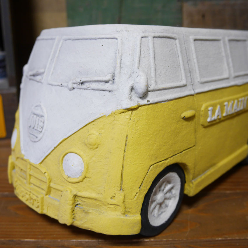 クラシックカーポット バス LLサイズ ガーデニング プランター CLASIC CAR  鉢 グリーンポット ガーデニング雑貨の画像