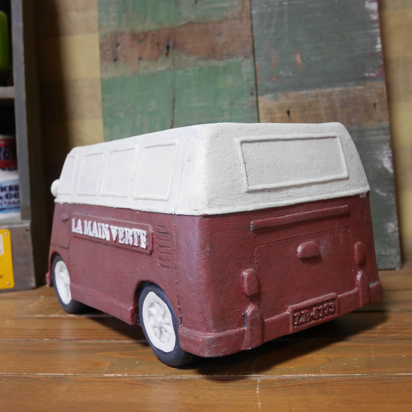 クラシックカーポット バス LLサイズ ガーデニング プランター CLASIC CAR  鉢 グリーンポット ガーデニング雑貨の画像