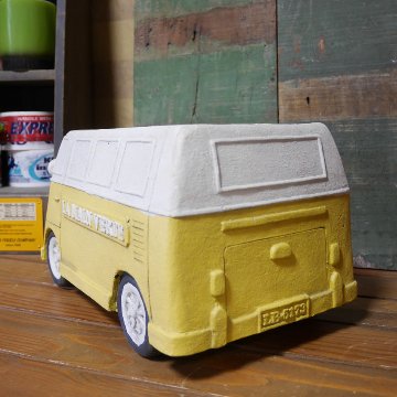 クラシックカーポット バス LLサイズ ガーデニング プランター CLASIC CAR  鉢 グリーンポット ガーデニング雑貨の画像