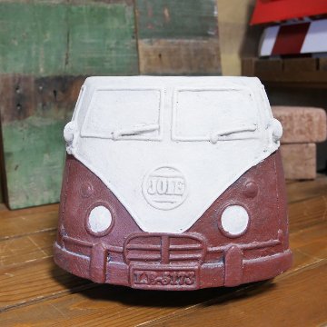 クラシックカーポット バス LLサイズ ガーデニング プランター CLASIC CAR  鉢 グリーンポット ガーデニング雑貨の画像