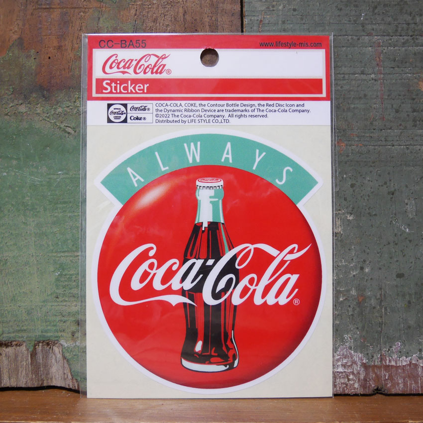 コカコーラ COLA DRINK STICKERS ステッカー Coca Cola 耐水 耐光 シール デコレーション アメリカン雑貨の画像