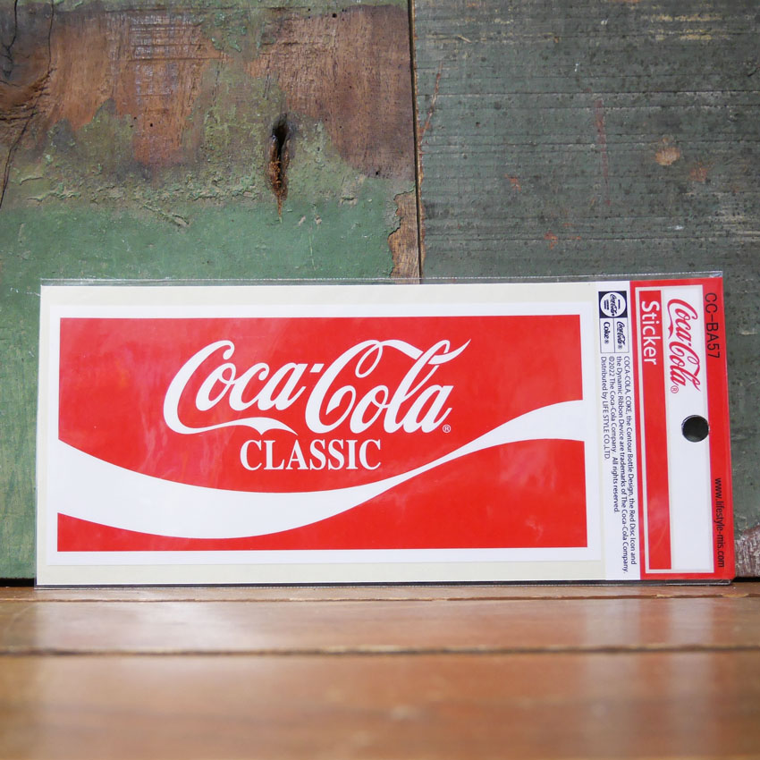 コカコーラ COLA DRINK STICKERS ステッカー  CLASSIC Coca Cola 耐水 耐光 シール デコレーション アメリカン雑貨の画像
