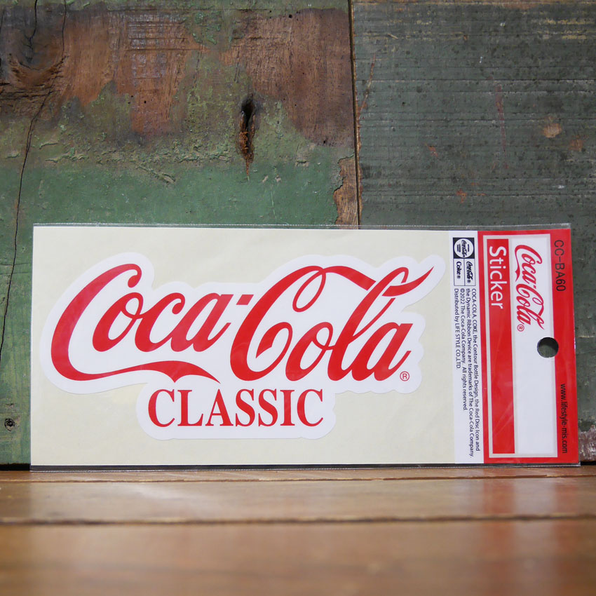 コカコーラ COLA DRINK STICKERS ステッカー  CLASSIC Coca Cola 耐水 耐光 シール デコレーション アメリカン雑貨の画像