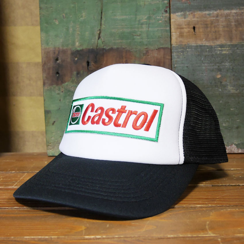 カストロール　メッシュキャップ　アメカジ　レーシングメッシュキャップ　アメリカン雑貨の画像